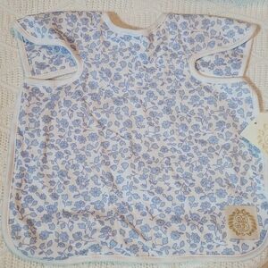 Floral Blue Baby Bib